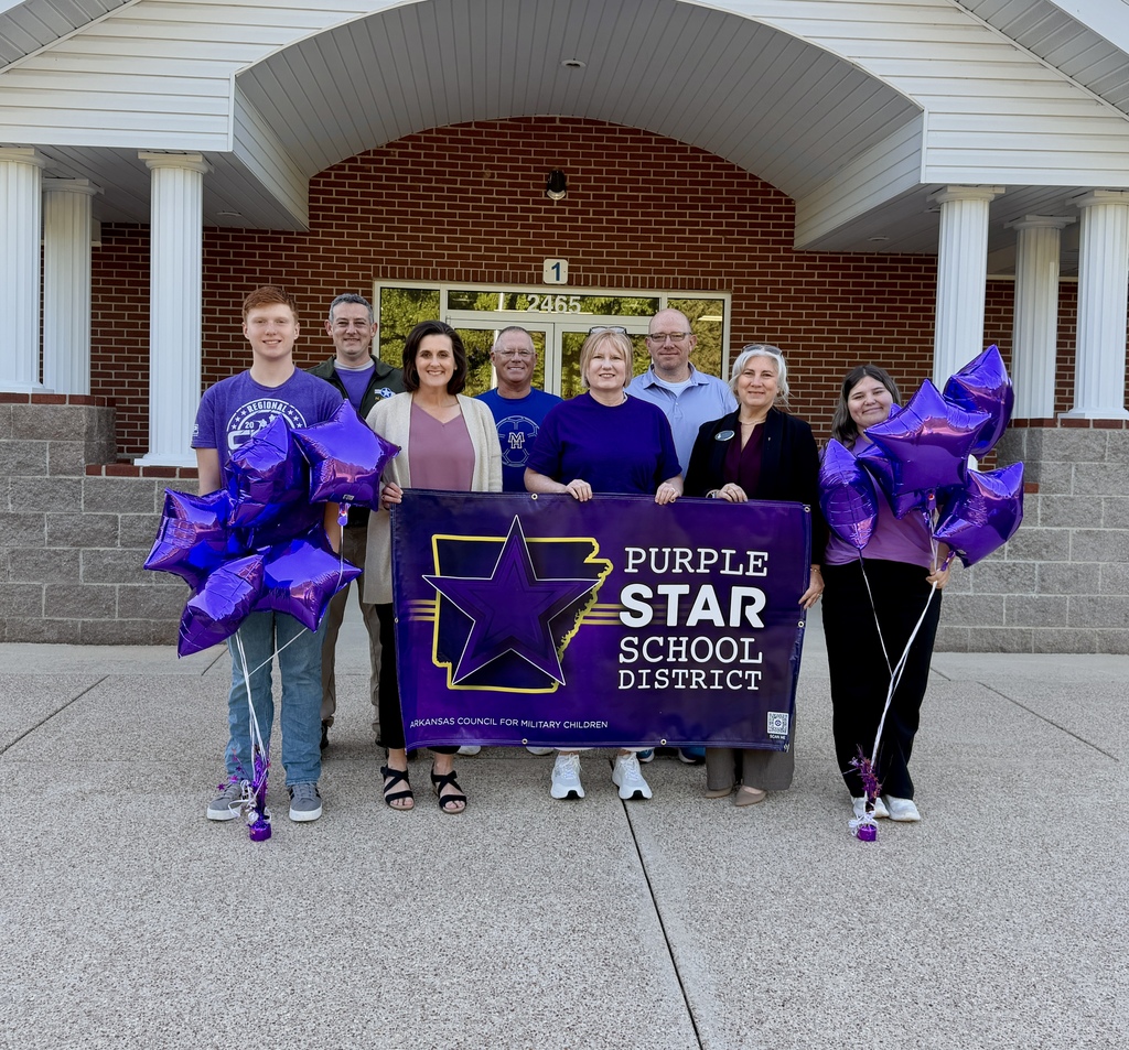 District Staff at the Purple Heart Banner Presentation