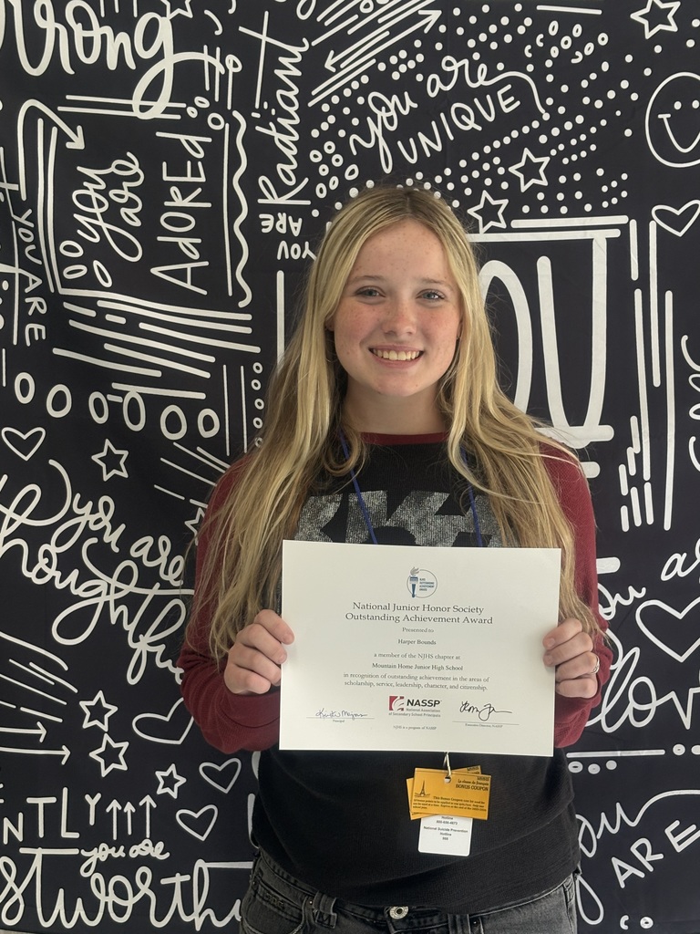 Harper Bounds, NJHS outstanding achievement award