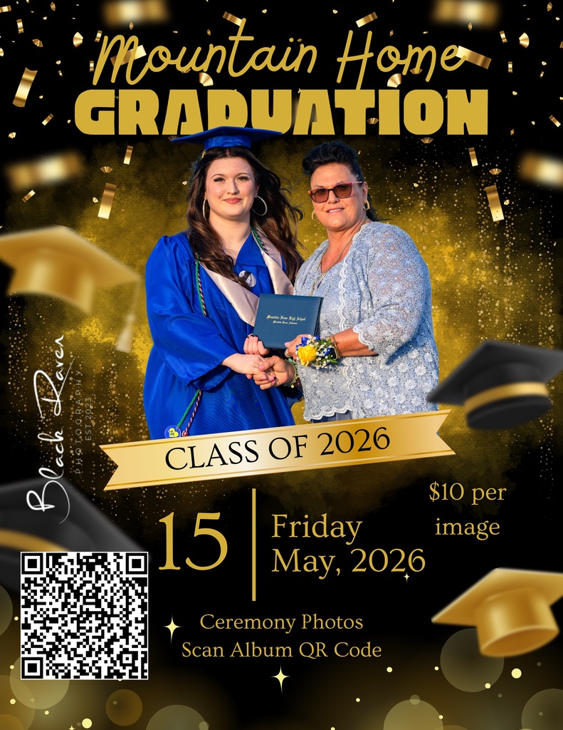 Black Raven Photography covering MHHS Graduation Ceremony.  Photos are $10 each, scan the QR code to view/purchase photos from the album