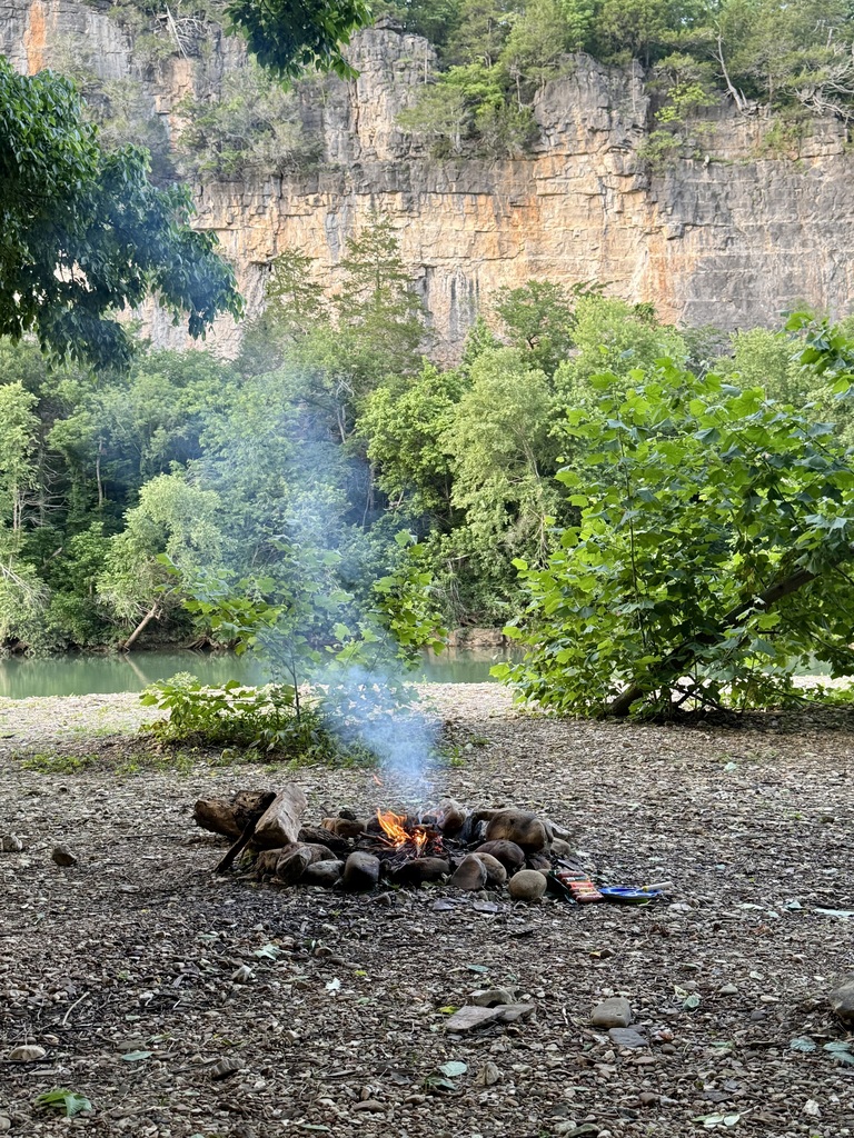 Buffalo National River campfire