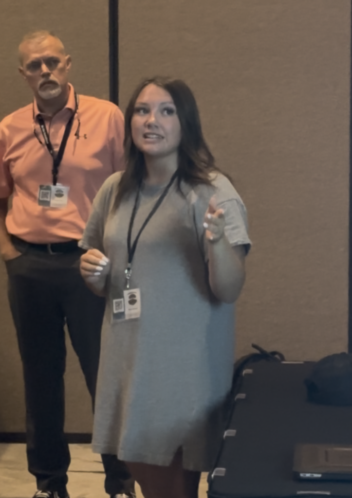 Mr. Dustin Rose & Ms. Kiara Alvarez, presenting at the ALE Summer Conference
