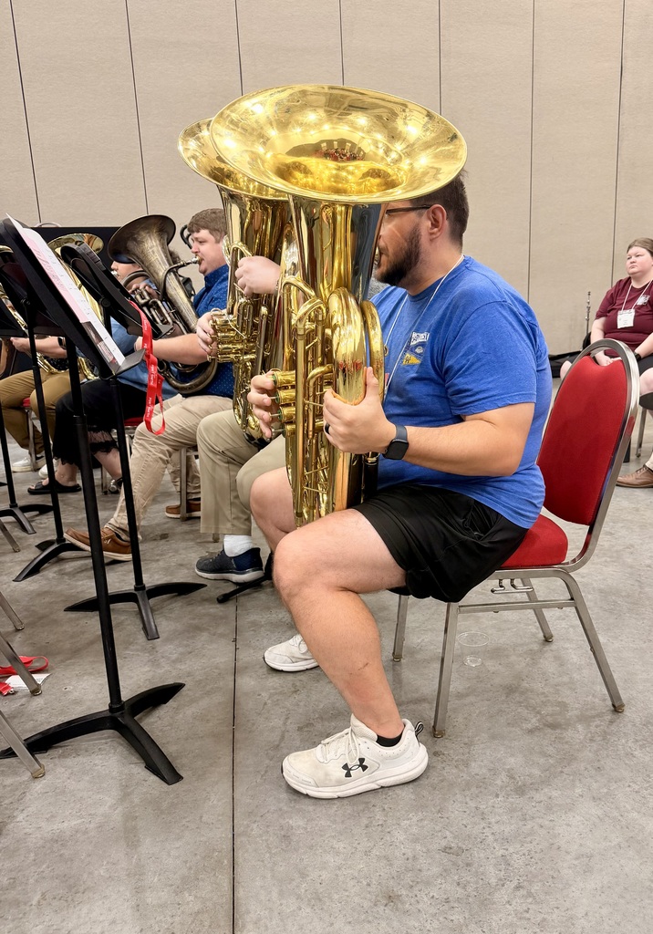 Mr. May performing at the Arkansas Bandmasters Association Conducting Symposium in Fort Smith
