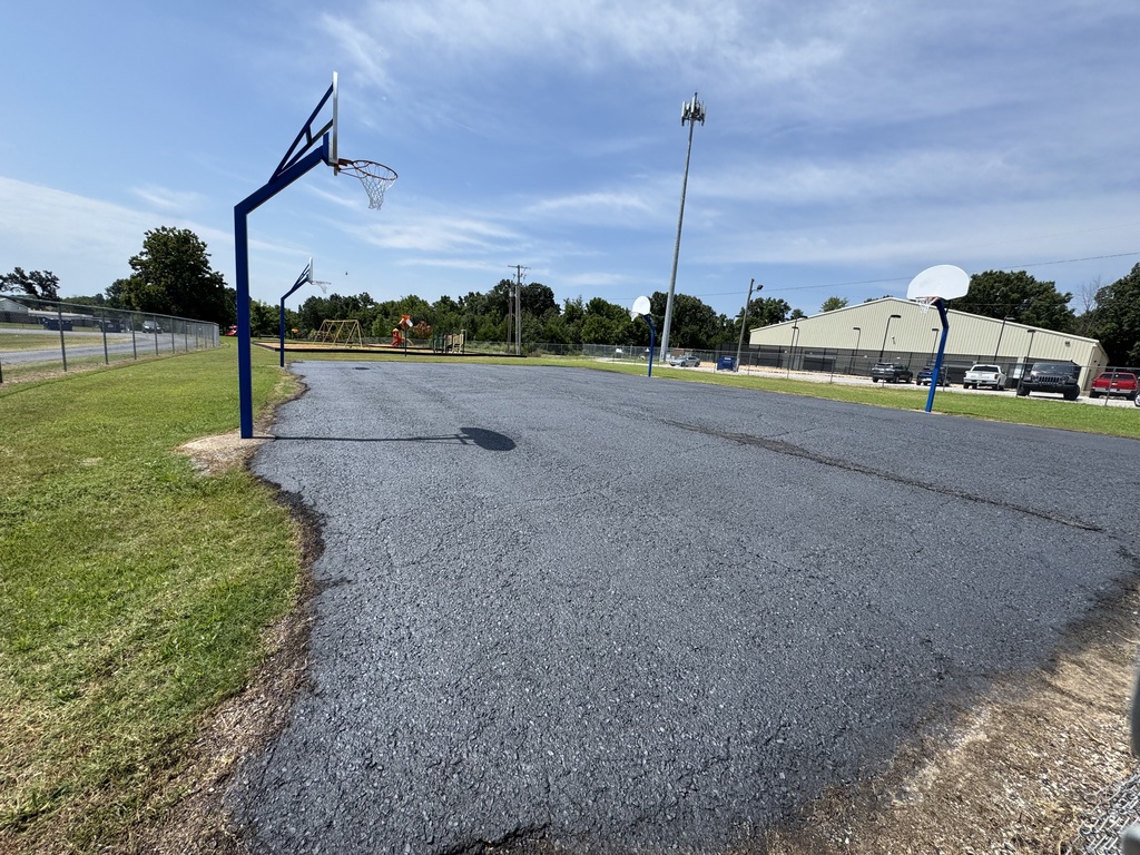 Freshly resurfaced courts at Nelson Wilks