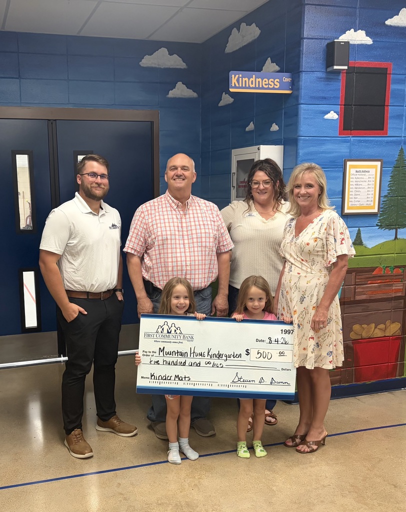 First Community Bank sponsors Kindergarten nap mats each year