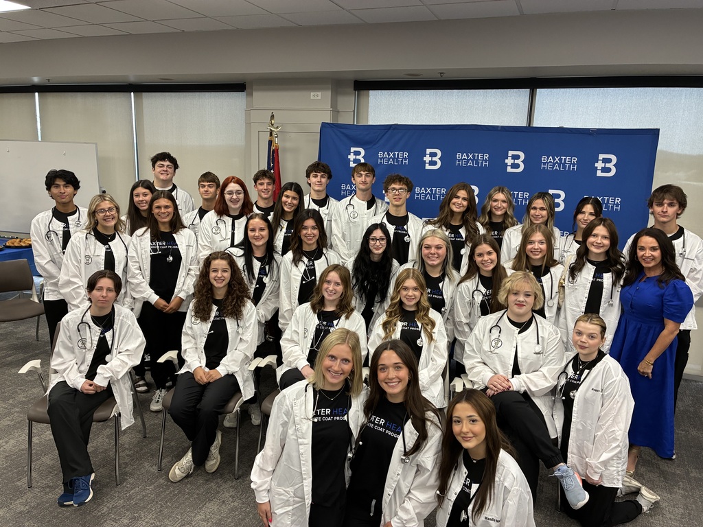 White Coat Students: Lilyan Akhavi, Isaac Ballard, Jacqueline Barnes, Arabella Camp, Benjamin Clark, Isabella Conyers, Annyston Crooker, Aspen Douglas, Clara Ducker, Madison Dutchover, Eliyana Dwyer, Kristen Eddings, Miley Epps, Delaney Fitzgerald, Joshua Haarstad, Anthony Jones, Ava Jones, Josie Judd, Kristen Lawson, Maggie Long, Aleigh Lucas, Shanna Lynch-Woodard, Savannah Mathews, Mary Charles McConnell, Mandie Melvin, Ellie Miller, Chloe Morris, Landon Newton, Ian Pierce, William Rauls, Hailey Scott, Lillian Scott, Madelyn Simmons, and Dyson Todd. Teacher Tenille Rauls