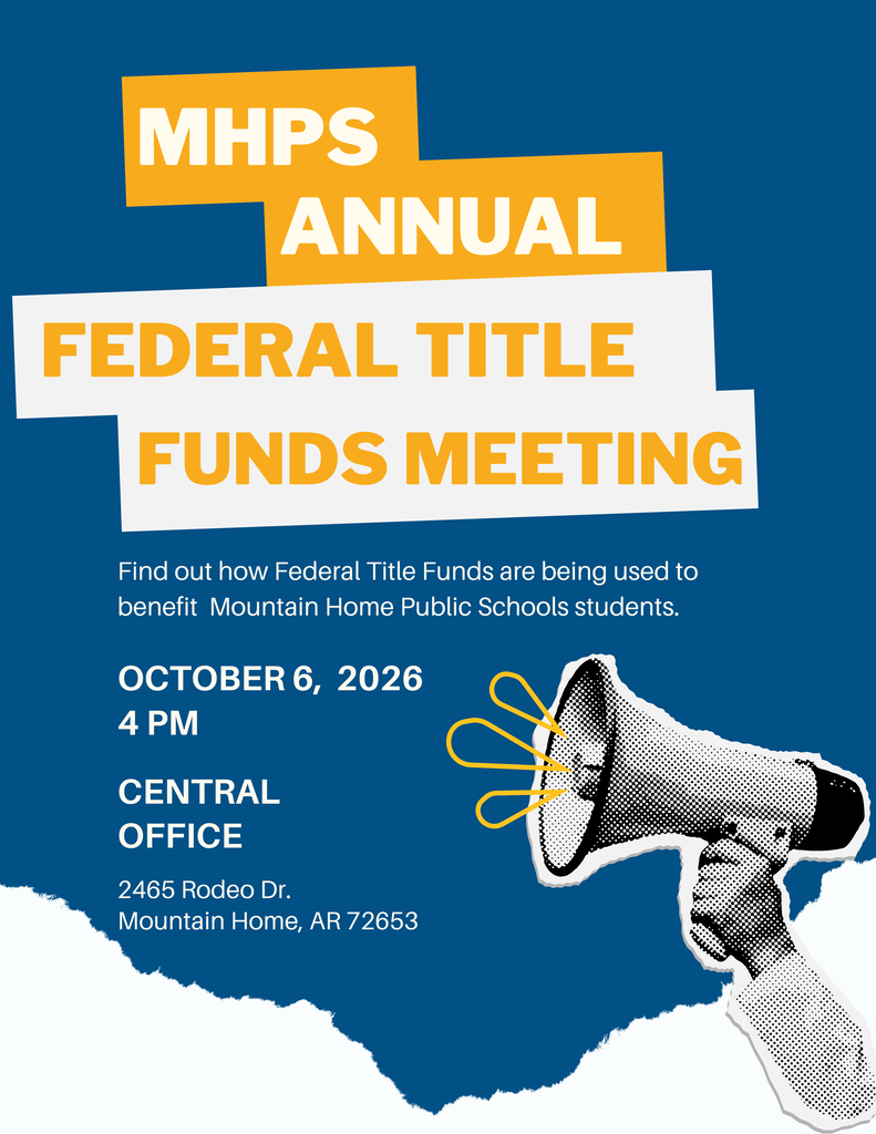 Federal Title Funds Meeting October 6, 2026 4 p.m. MHPS Central Office