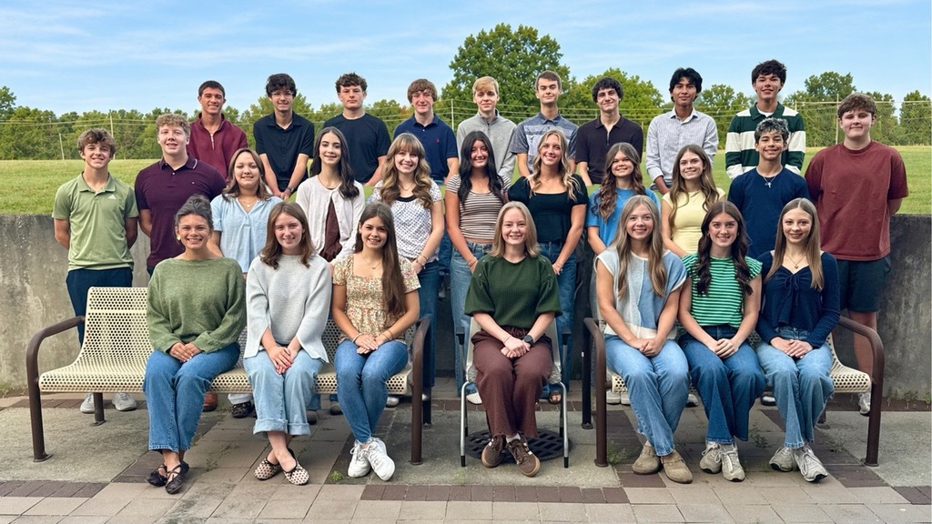 2026 Homecoming Court  Front Row L to R: Mary Charles McConnell, Miley Epps, Ellie Miller, Lucy Koehn, Maddie Simmons, Caylee Simmons, Laney Lueck  Middle Row L to R: Oakley Recktenwald, Jax Luna, Lily Pemberton, Jocelyn Green, Jade Taylor, Ava Caples, Brylee Blasdel, Taylor Cotter, Sophia Stewart, Uriah Sabo, Bennett Newton  Back Row L to R: Luke Hilvert, Ryan Cooper, Saxton Bodenhamer, Russell Hargett, Hunter Coy, Ian Pierce, Aiden Burns, Anthony Jones, Levi Payne  Not Pictured: Gus Wilber