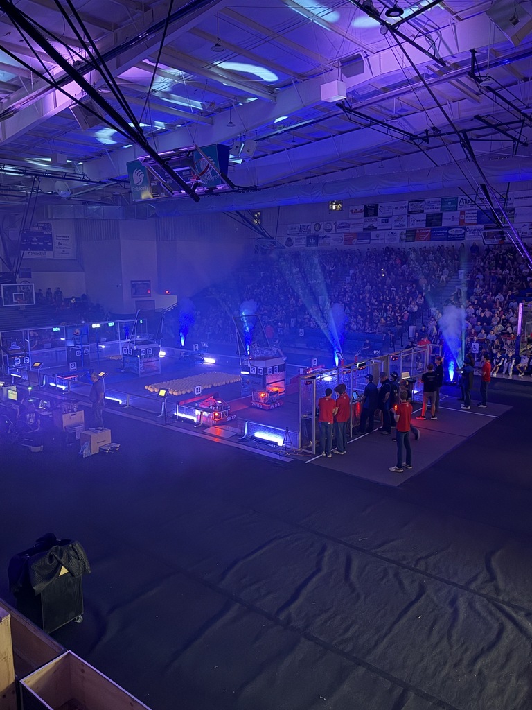 Crown & setup at FIRST Robotics Competition Ozark Mountain Brawl