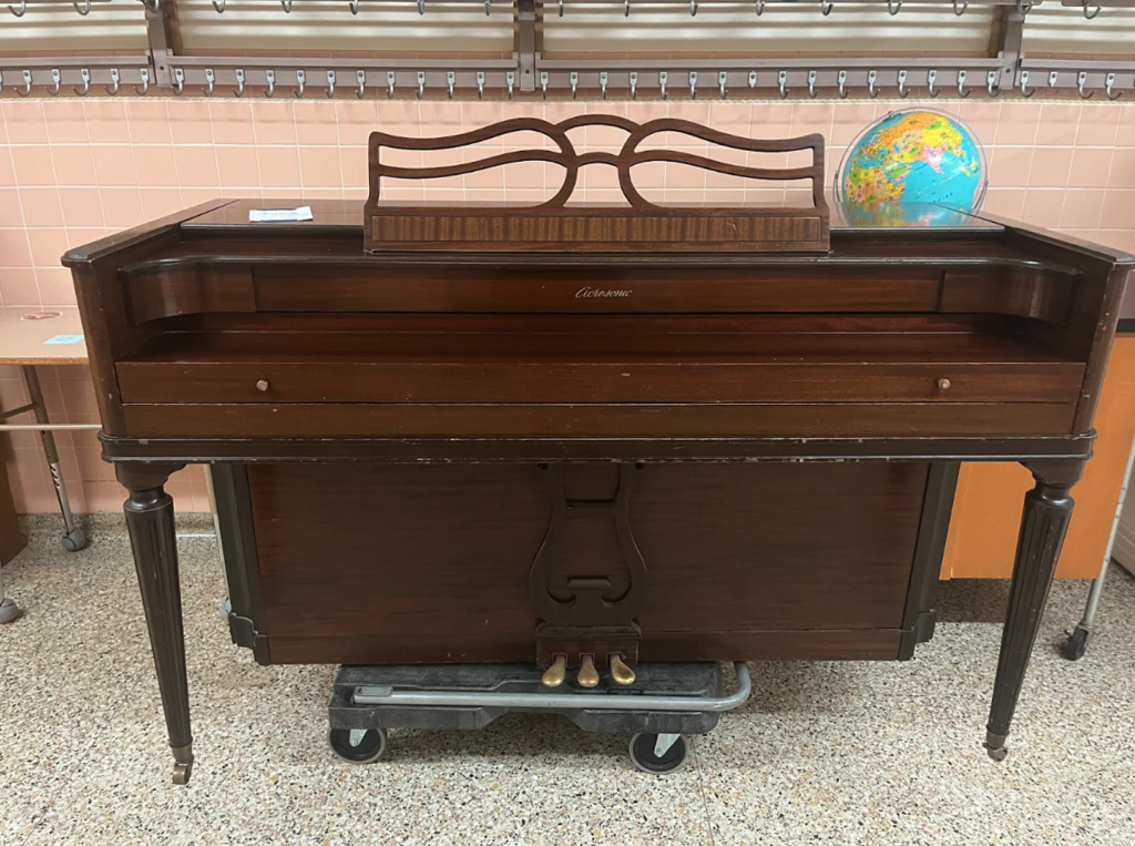 Free Piano--Call the high school office to claim!