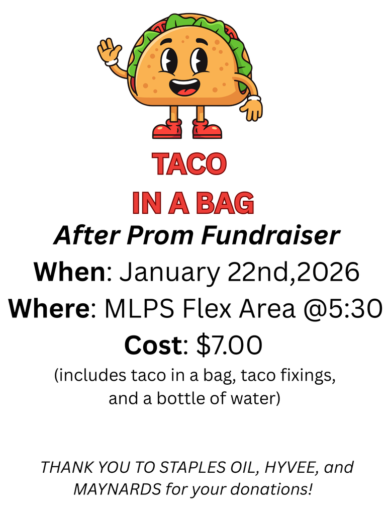 Taco in a bag fundraiser for after prom