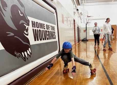 Roller Skating in Phy Ed