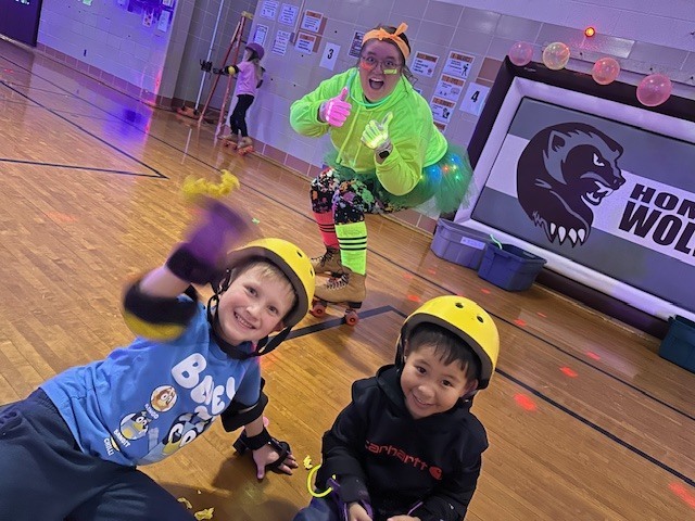 Roller Skating in Phy Ed