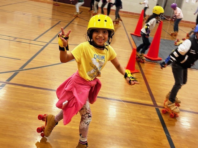 Roller Skating in Phy Ed