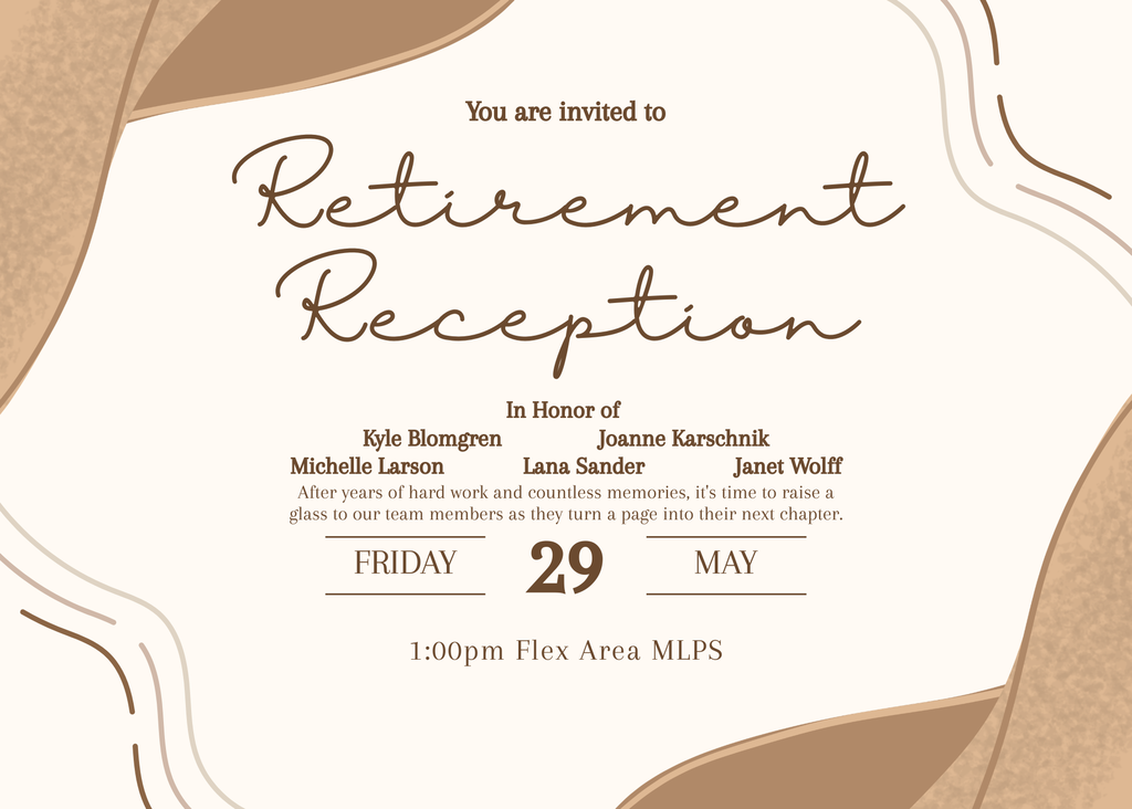 Retirement reception
