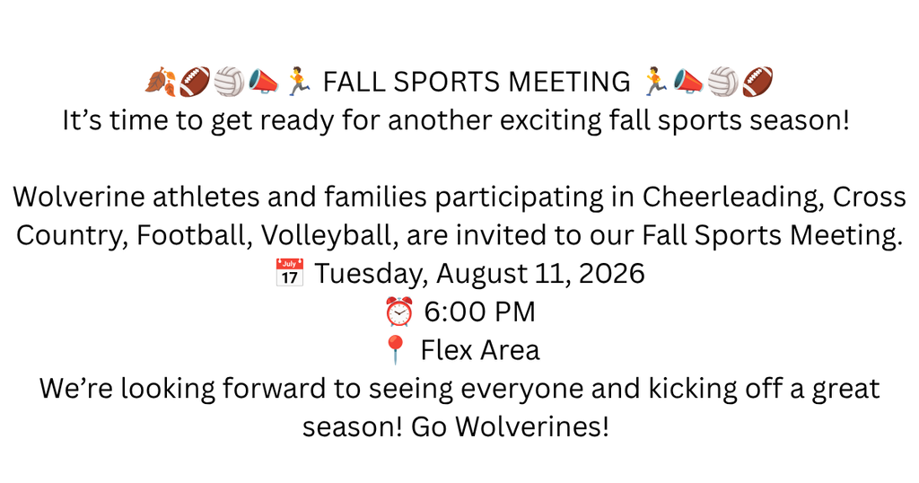 Fall Sports Meeting