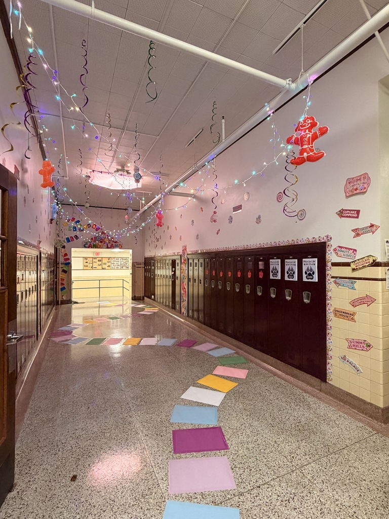 Homecoming week hall decorating