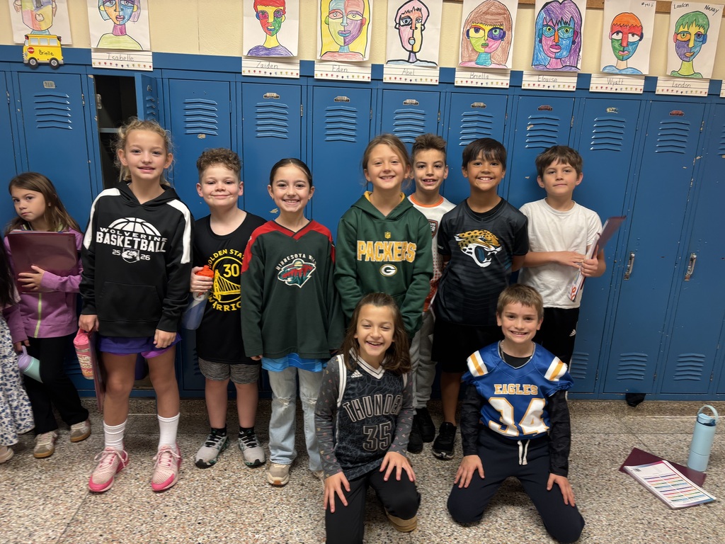 Homecoming jersey day.