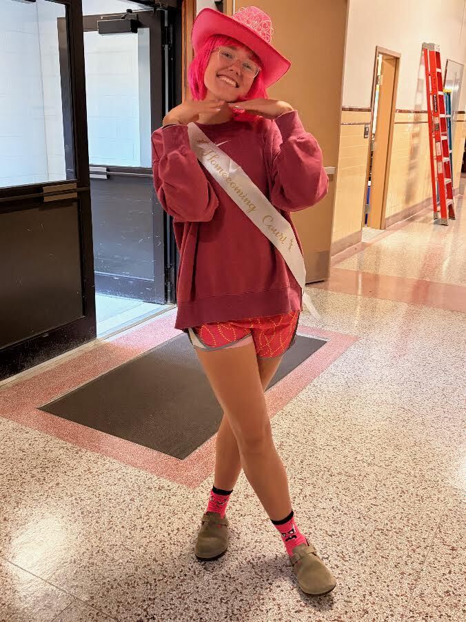 Our Homecoming Queen in pink