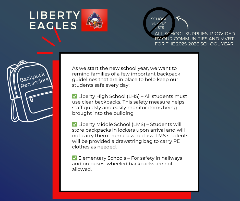 bACKPACK REMINDERS