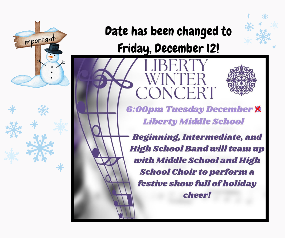 winter concert change