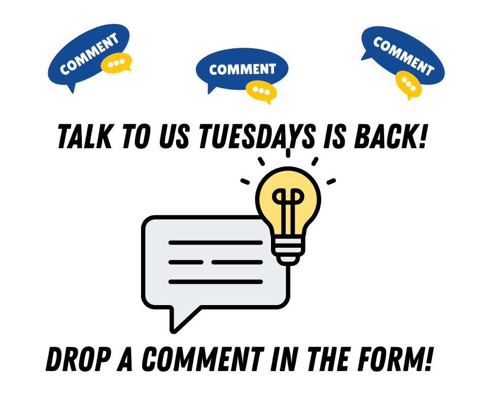 Talk to Us Tuesday