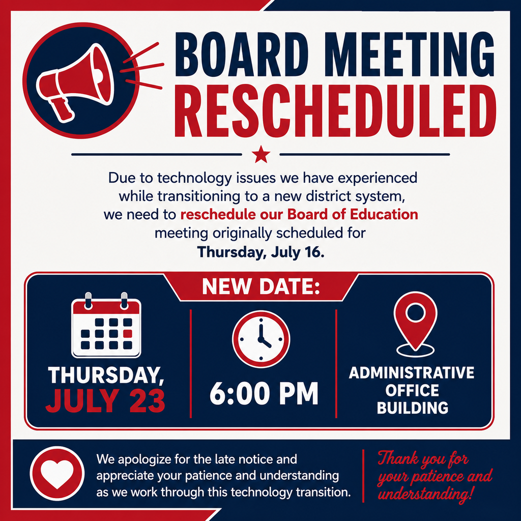 Board meeting rescheduled