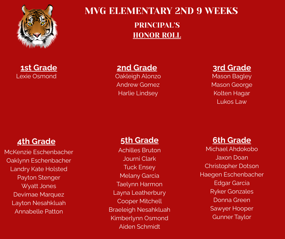 Principal's Honor Roll
