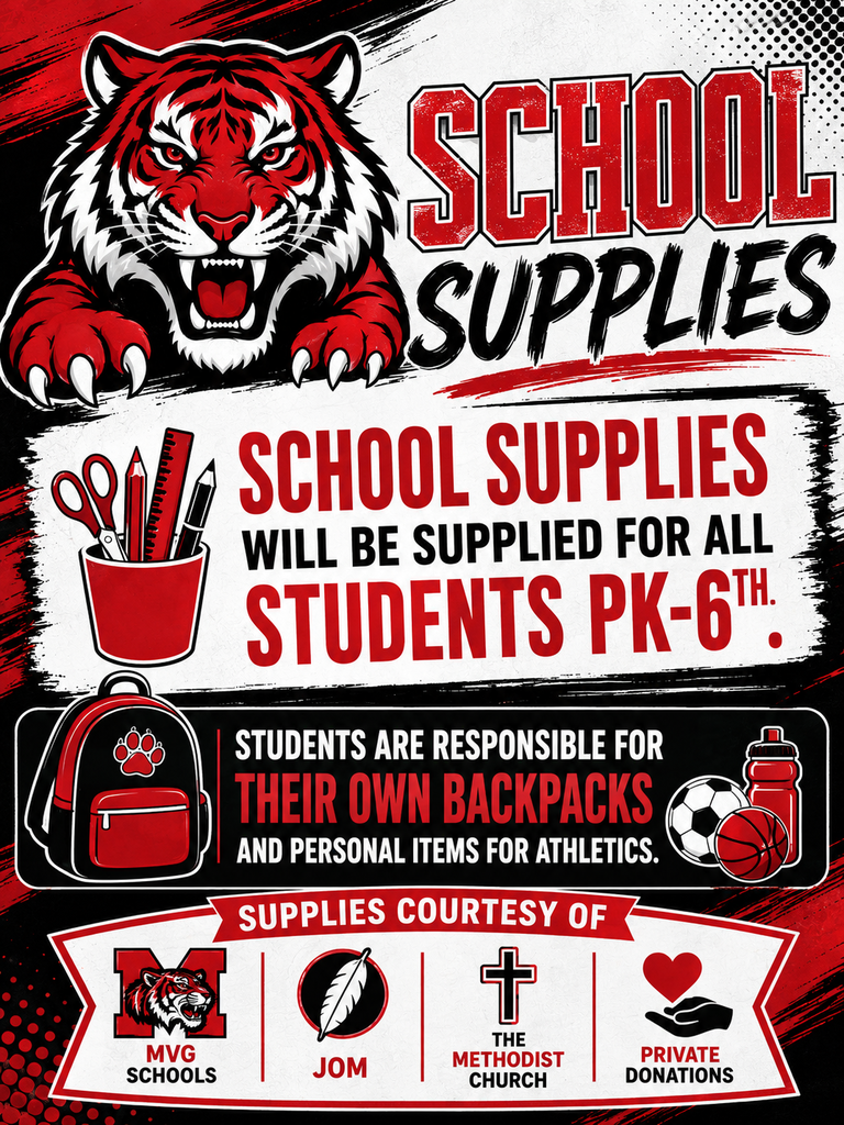 School supply announcement