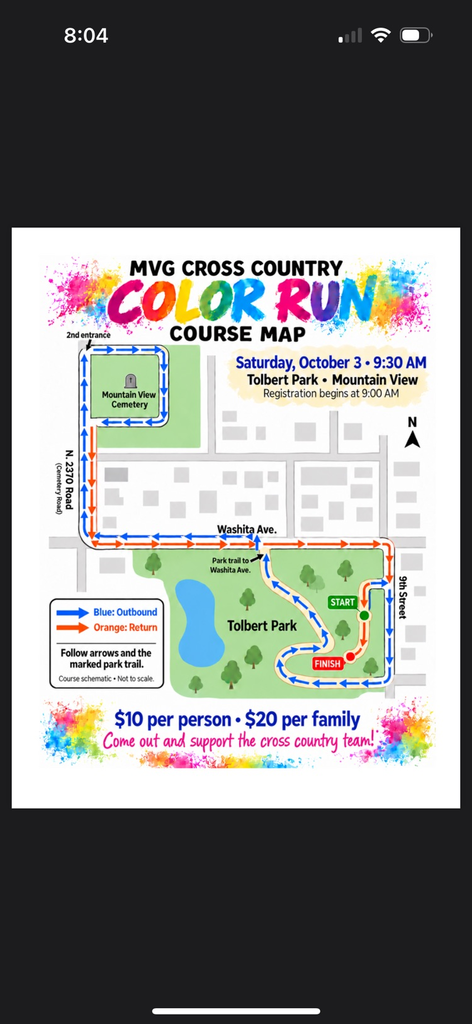 color run map