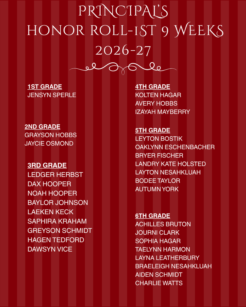 Principal's Honor Roll