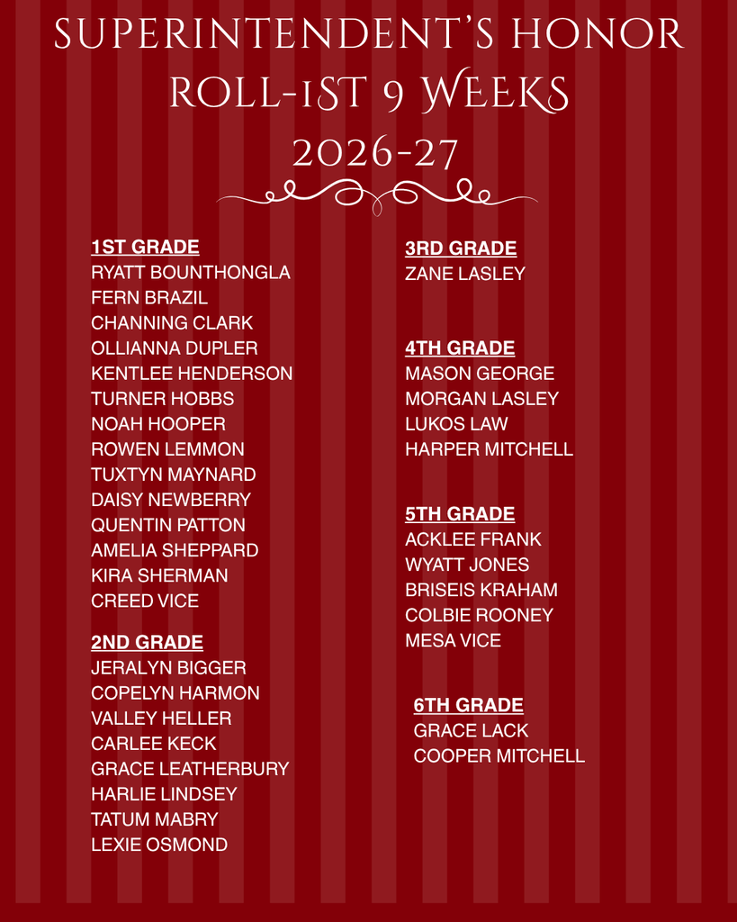 Superintendent's Honor Roll