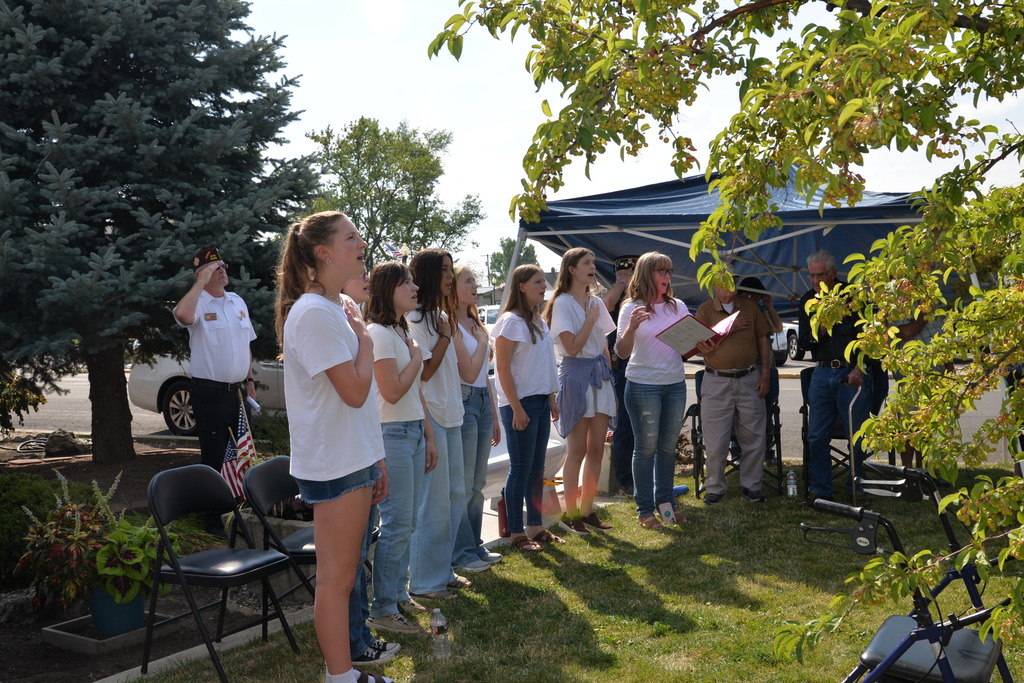 VB Girls Singing the National Anthem