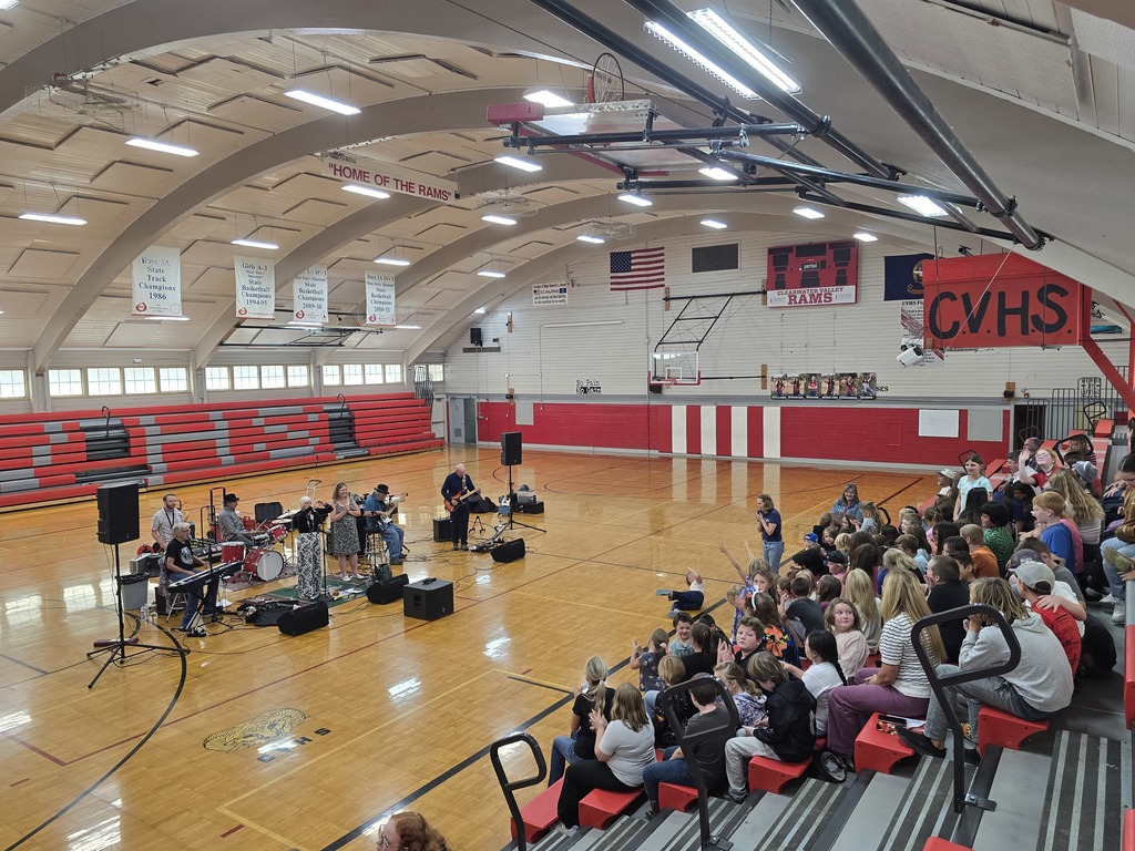Students enjoying the sounds of blues brought to CV Schools.
