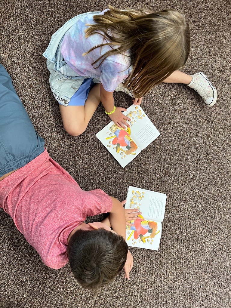 Students reading together