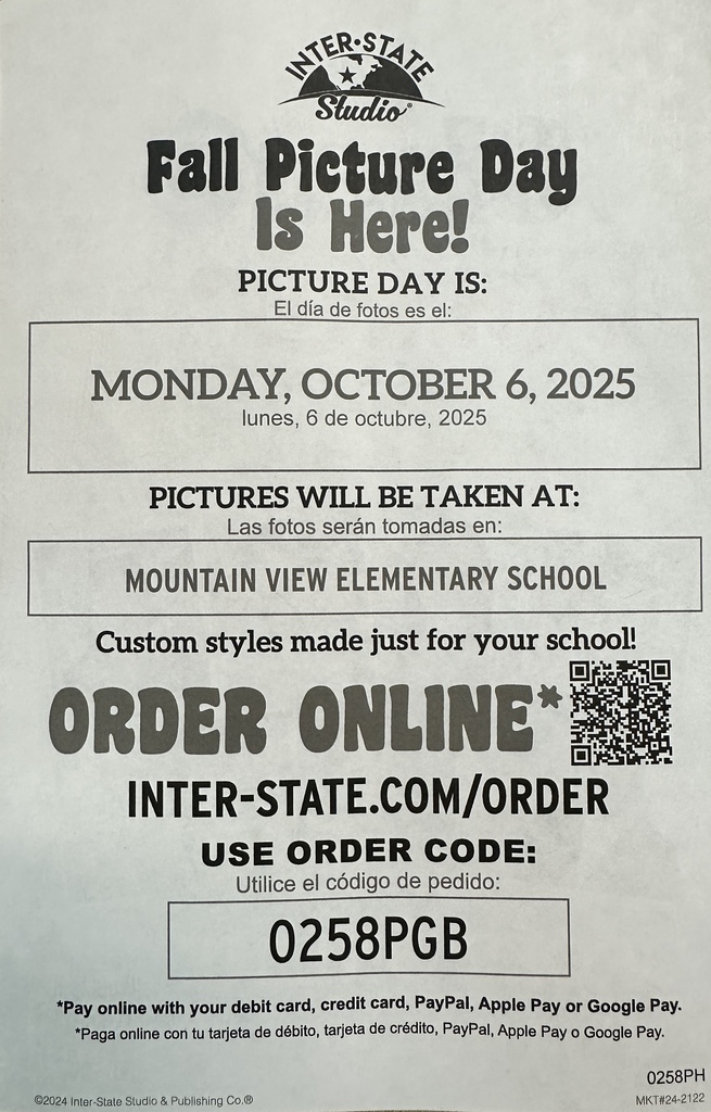 Fall Picture Day is on Monday, October 6, 2025