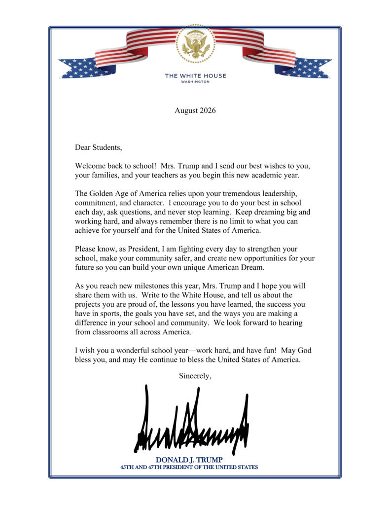Trump Message