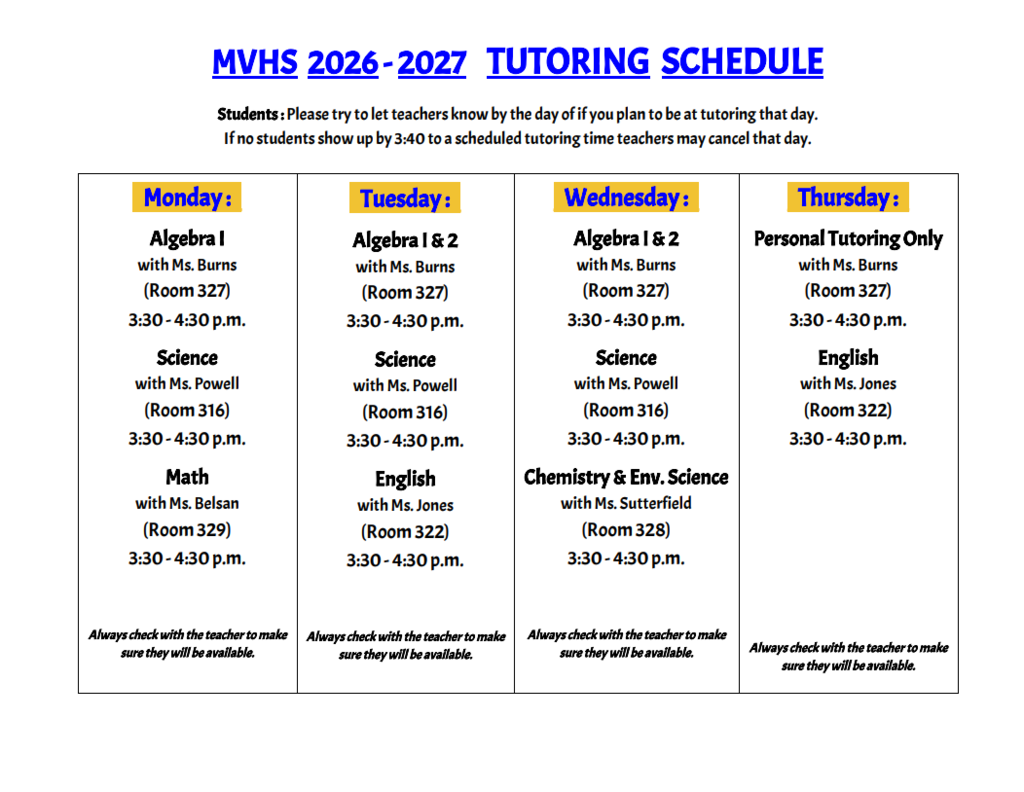 tutoring