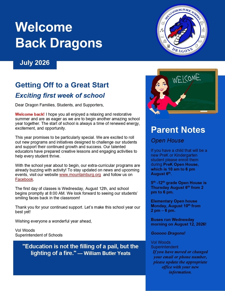 July 2026 Newsletter