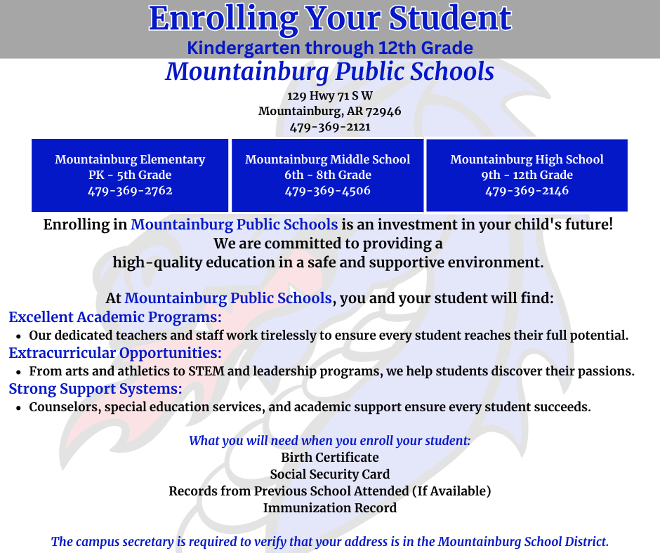 Enrolling your student