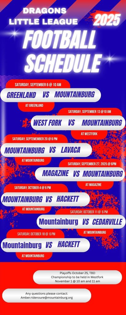 2025 schedule