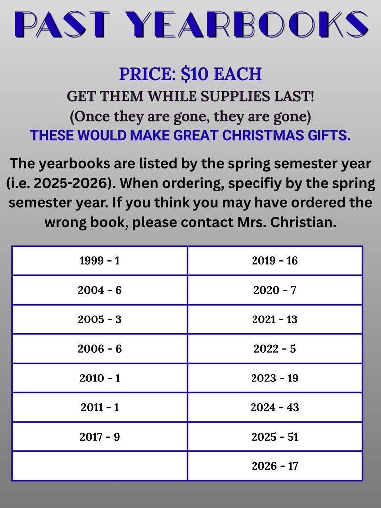 Yearbooks for Sale