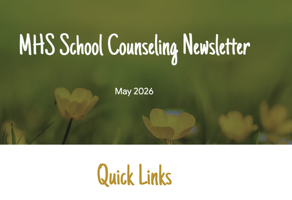 Counseling Newsletter for May
