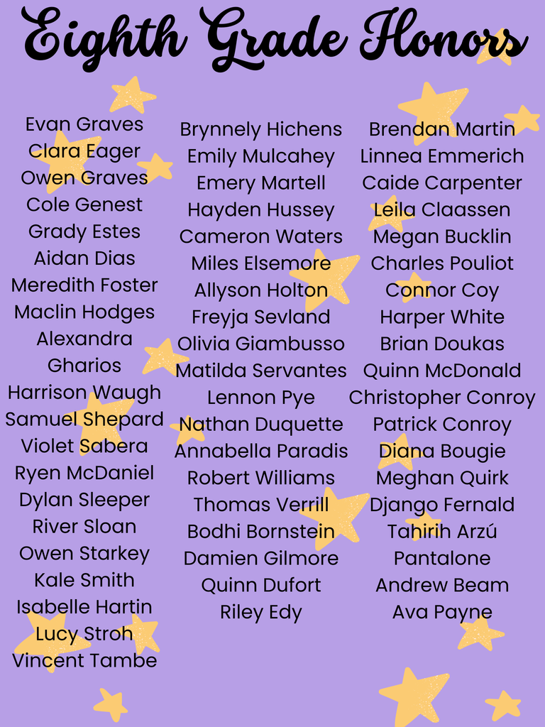 Congratulations to all the students who made the Q2 Honor Roll! Your hard work and dedication have truly paid off. Keep striving for excellence!
