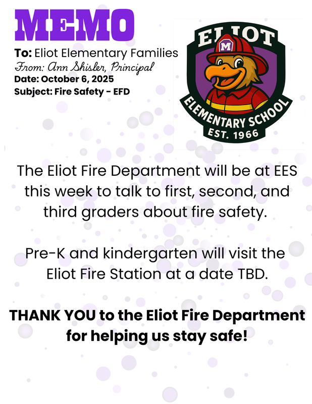 Fire Safety at Eliot Elementary School