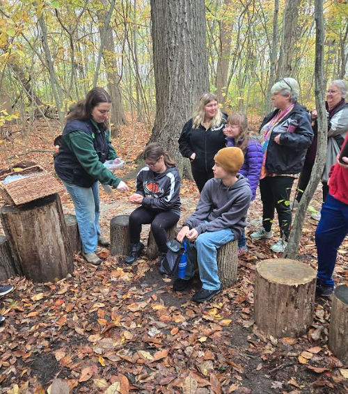 Integrated Studies students at Great Bay Discovery Center
