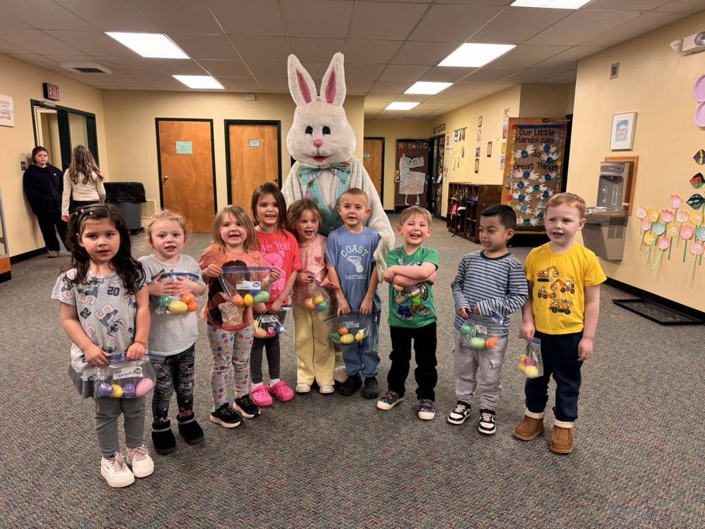 PreK with the Easter Bunny