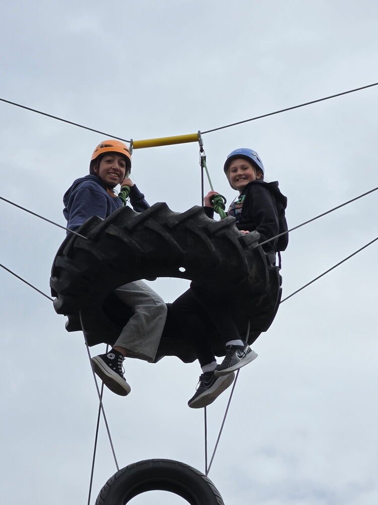 ropes course at edge center