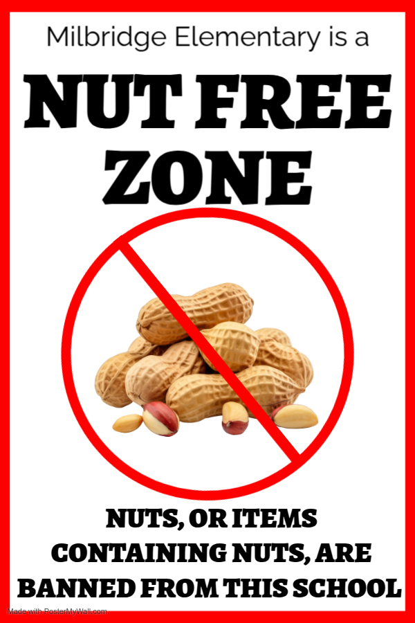 Nut Free Zone Poster Template - Free Download - Made with PosterMyWall