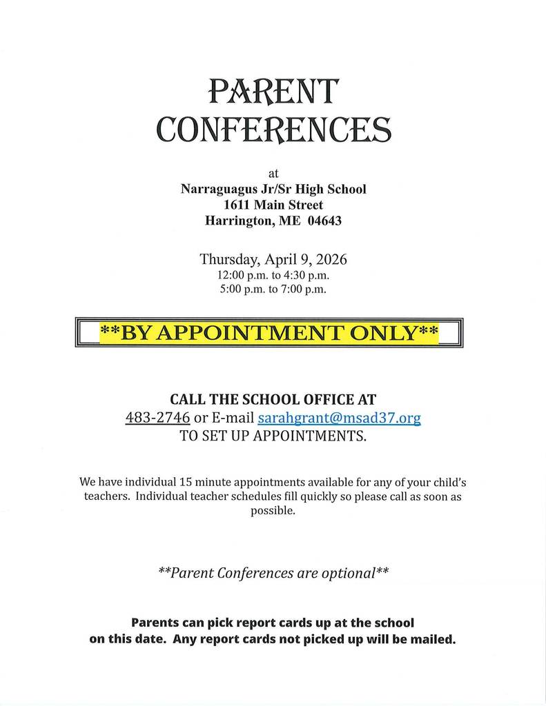 PARENT CONFERENCES INFO