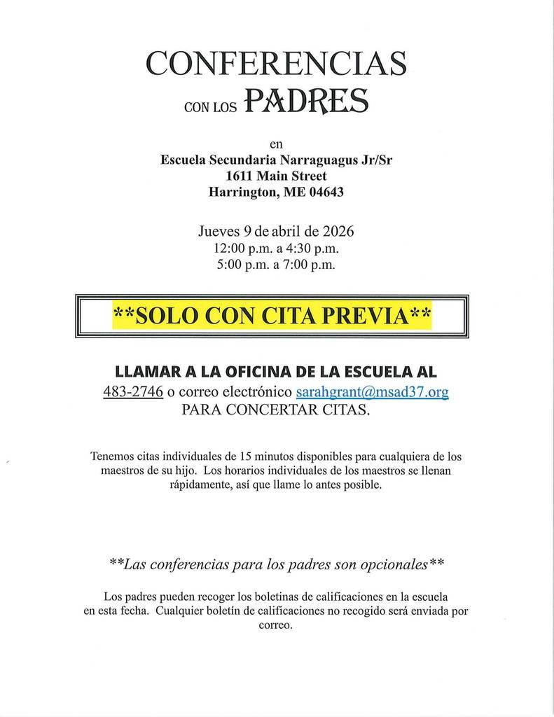 PARENT CONFERENCES INFO